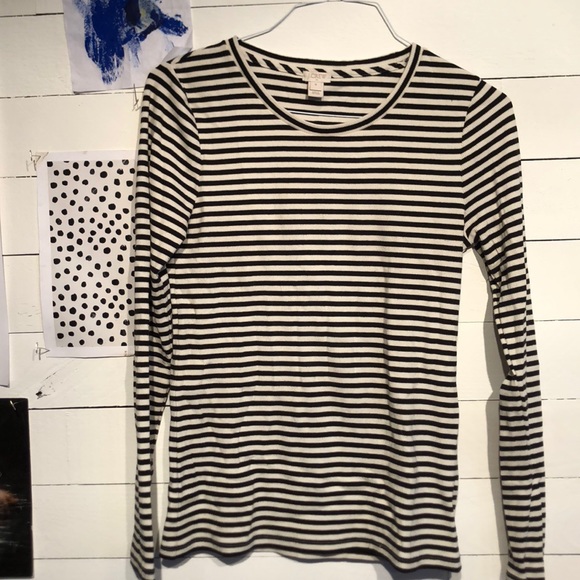 J. Crew Tops - Striped long-sleeve shirt